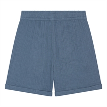 BIRKHOLM Muslin Shorts Indigo Blå